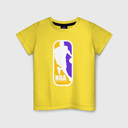 Футболка хлопковая детская NBA Kobe Bryant, цвет: желтый