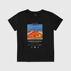 Футболка хлопковая детская Red Hot Chili Peppers Californication, цвет: черный