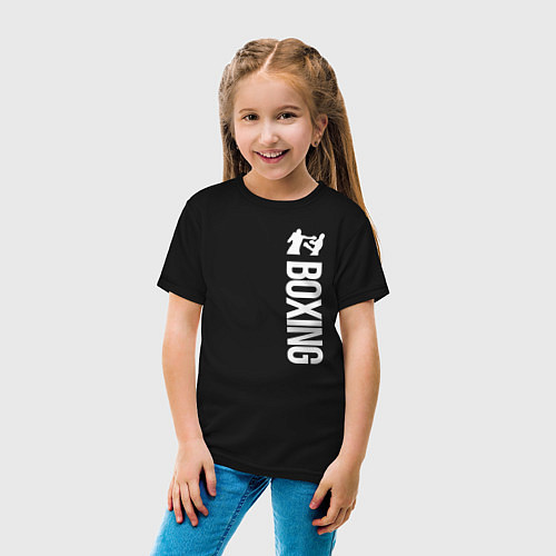 Детская футболка Русский бокс / Черный – фото 4