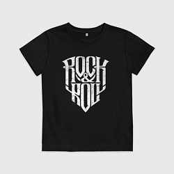 Детская футболка Rock and Roll щит