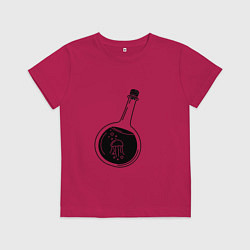 Детская футболка Медуза в бутылке