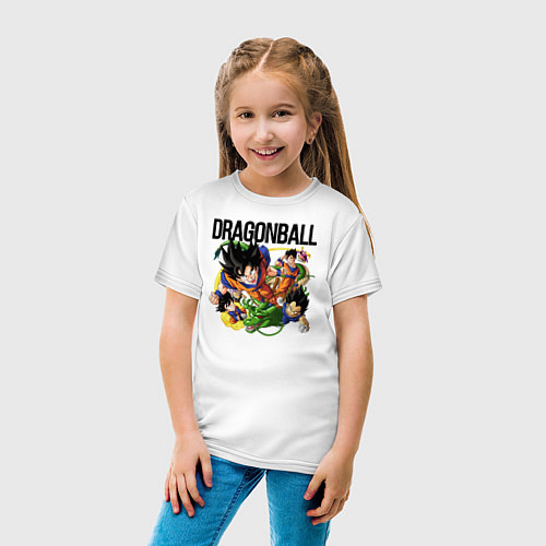 Детская футболка Гоку из Dragonball / Белый – фото 4
