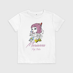 Футболка хлопковая детская Marianna - pulp fiction, цвет: белый