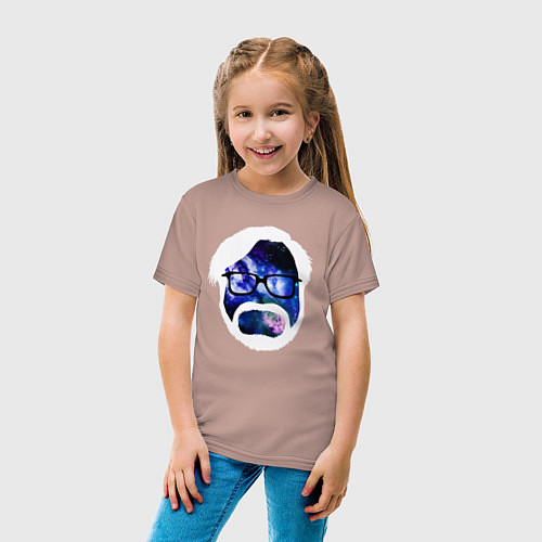 Детская футболка Космический Миядзаки / Пыльно-розовый – фото 4