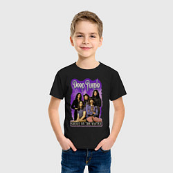 Футболка хлопковая детская Deep Purple rock, цвет: черный — фото 2
