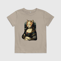 Детская футболка Кошка Мона Лиза
