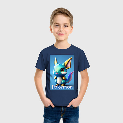 Детская футболка Pokemon Vaporeon / Тёмно-синий – фото 3
