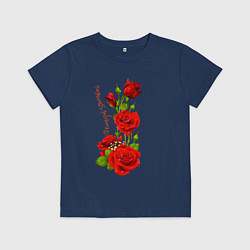 Детская футболка Прекрасная Станислава - букет из роз