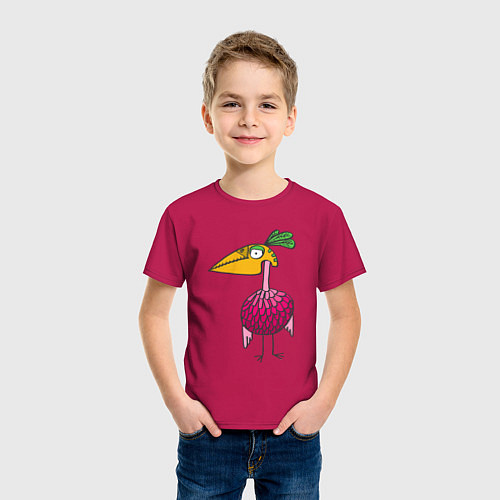Детская футболка Птиц / Маджента – фото 3