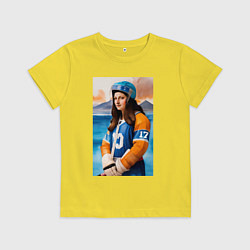Детская футболка Мона Лиза - крайний нападающий