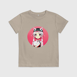 Футболка хлопковая детская Из Японии с любовью!, цвет: миндальный