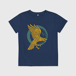 Детская футболка Тотем Ворон - знак мудрости