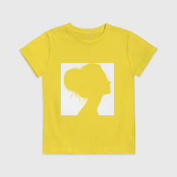 Детская футболка Женский профиль