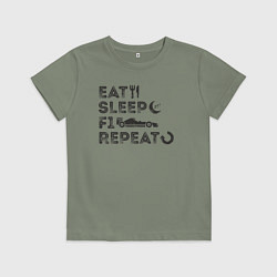 Детская футболка Eat sleep F1