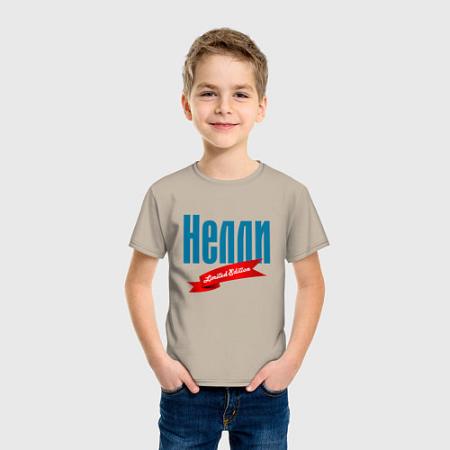 Детская футболка Нелли - ограниченный выпуск / Миндальный – фото 3
