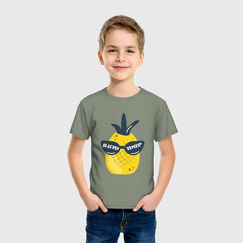 Детская футболка Солнечный ананас / Авокадо – фото 3