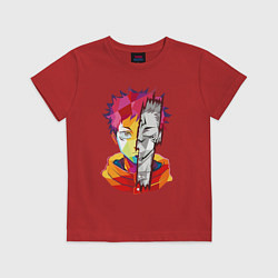 Детская футболка Магическая битва Итадори Юдзи и Двуликий призрак