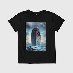 Детская футболка Морской корабль