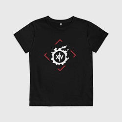 Детская футболка Символ Final Fantasy в красном ромбе