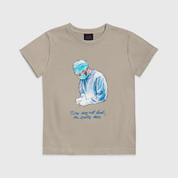 Детская футболка Лечит не время - лечит доктор