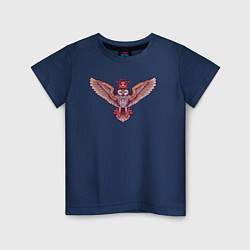 Футболка хлопковая детская Owl queen, цвет: тёмно-синий