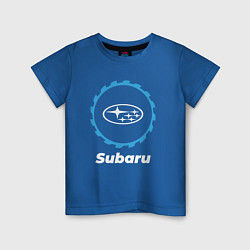 Футболка хлопковая детская Subaru в стиле Top Gear, цвет: синий