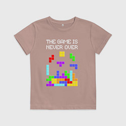 Детская футболка Tetris - the game is never over