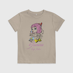 Футболка хлопковая детская Yanina - pulp fiction, цвет: миндальный