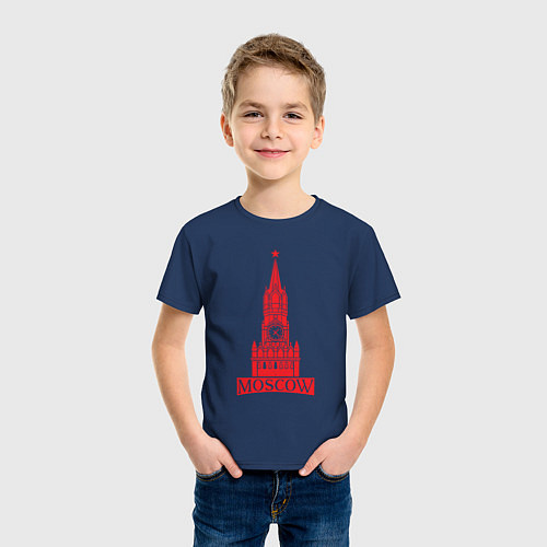 Детская футболка Kremlin Moscow / Тёмно-синий – фото 3