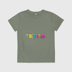 Детская футболка Тетрис надпись