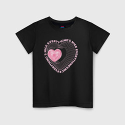 Футболка хлопковая детская Everythings nice, цвет: черный
