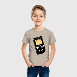 Футболка хлопковая детская Игровая приставка Nintendo, цвет: миндальный — фото 2