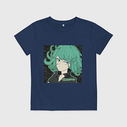 Футболка хлопковая детская Тацумаки, цвет: тёмно-синий