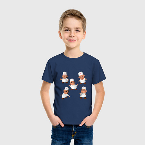 Детская футболка Веселый доктор / Тёмно-синий – фото 3