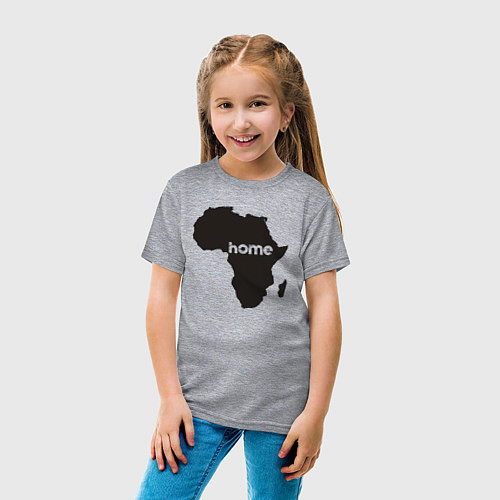 Детская футболка Africa home / Меланж – фото 4