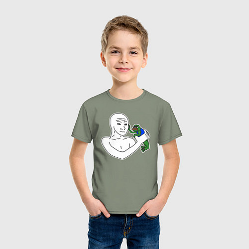 Детская футболка Вояк держит пепе / Авокадо – фото 3