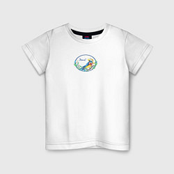 Детская футболка Птичка лето темный