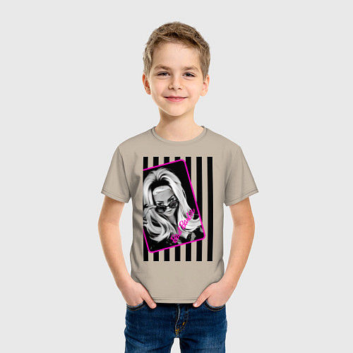 Детская футболка Bad Barbie / Миндальный – фото 3