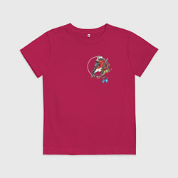 Детская футболка Птичка зима светлый