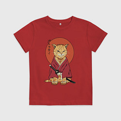 Детская футболка Samurai kimono cat