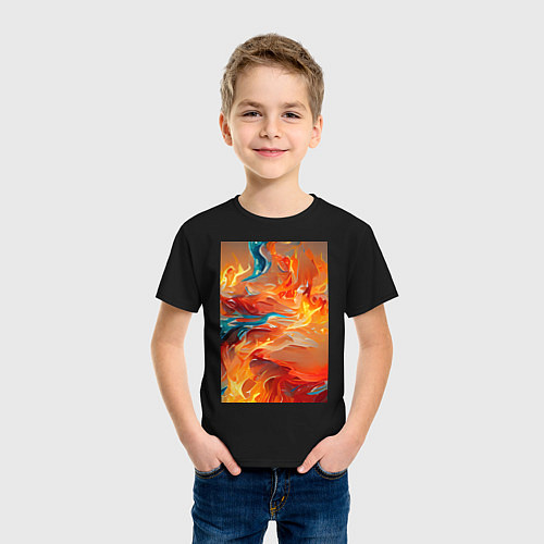 Детская футболка Прошел огонь и воду / Черный – фото 3