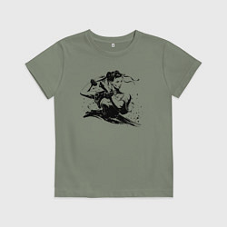 Футболка хлопковая детская Street Fighter Chun-Li, цвет: авокадо