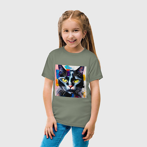 Детская футболка Масляный кот / Авокадо – фото 4
