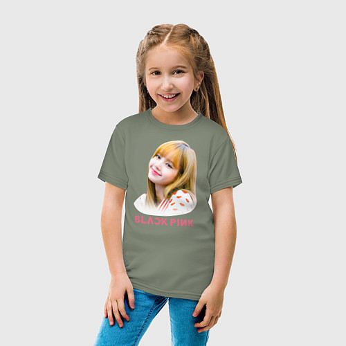Детская футболка Lisa Blackpink / Авокадо – фото 4
