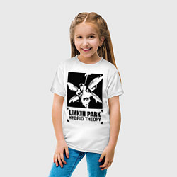 Футболка хлопковая детская LP Hybrid Theory, цвет: белый — фото 2