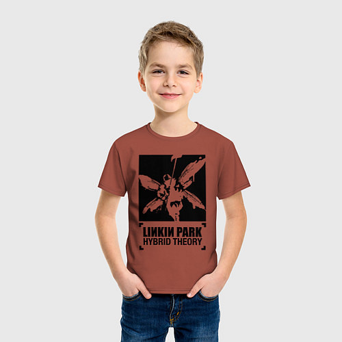 Детская футболка LP Hybrid Theory / Кирпичный – фото 3