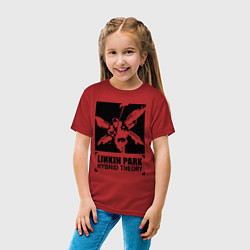 Футболка хлопковая детская LP Hybrid Theory, цвет: красный — фото 2