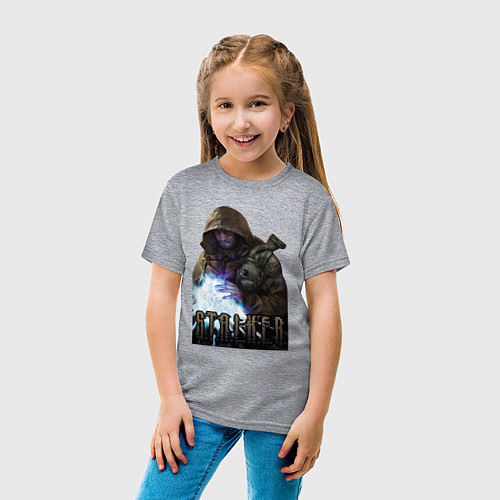 Детская футболка Stalker - Меченный / Меланж – фото 4