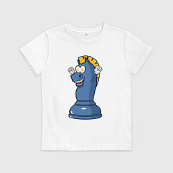 Детская футболка Шахматный конь InChess