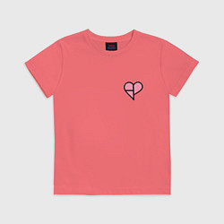 Детская футболка Сердечко BlackPink - мини